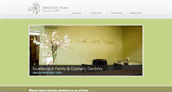 Desktop Screenshot of dentalartsvision.com